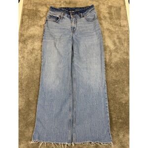 Abercrombie & Fitch Curve Love 90s Relaxed High Rise Jeans Light Wash 29/8S 0476